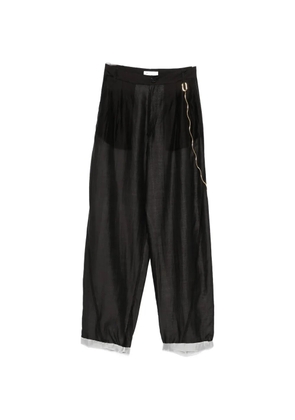 DARKPARK chain-detail trousers - Black
