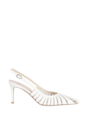Roberto Festa Sunny cut-out slingback heeled pumps - White