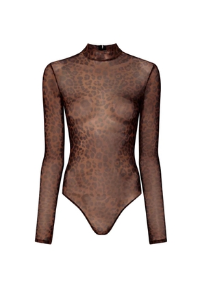 LAPOINTE animal-print bodysuit - Brown