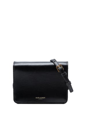 Saint Laurent Pre-Owned 2013-2026 Smooth Calfskin Monogram crossbody bag - Black
