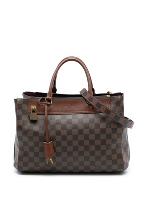 Louis Vuitton Pre-Owned 2013 Damier Ebene Greenwich PM satchel - Brown