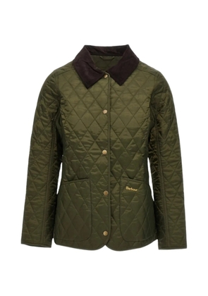 Barbour quilted corduroy-collar jacket - Green