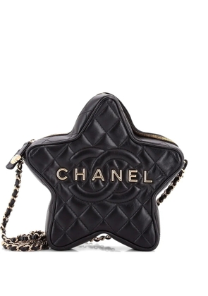 CHANEL Pre-Owned CC Walk of Fame Star Bag Quilted Lambskin crossbody bag - Black