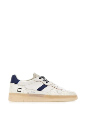 D.A.T.E. Court 2.0 crackle-effect leather sneakers - Neutrals