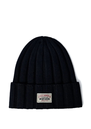 Stüssy logo-appliqué beanie hat - Black