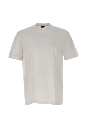 BOSS logo-embroidered T-shirt - White