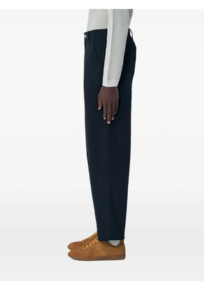 Stüssy straight-leg logo-patch trousers - Black