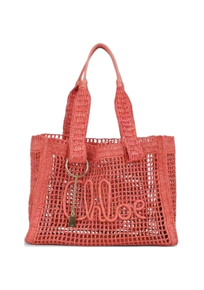 Chloé raffia banana bag - Pink