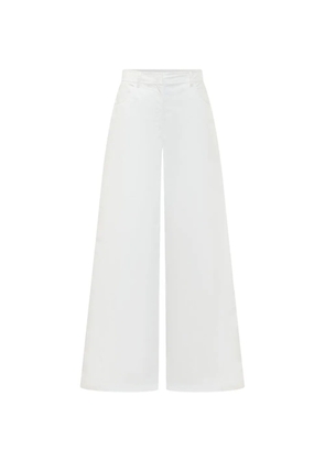 MSGM wide-leg trousers - White