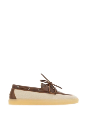 Copenhagen Studios panelled boat shoes - Brown