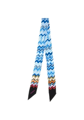 Missoni silk foulard - Blue