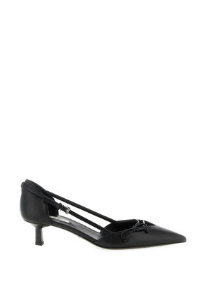 Prada open-side leather pumps - Black