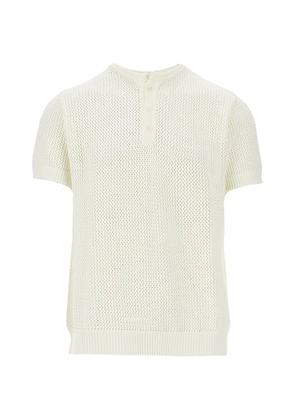 MARSEM buttoned T-shirt - Neutrals