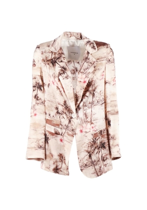 Shirtaporter graphic-print blazer - Neutrals