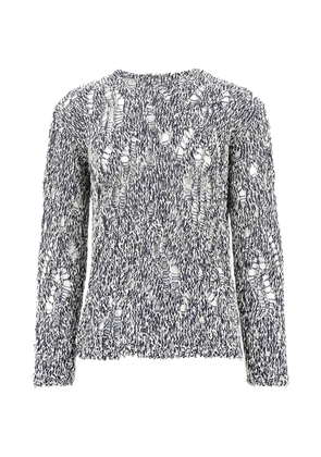 AMARÁNTO open-knit jumper - Blue