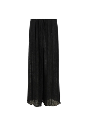ALLIS BEACHWEAR pleated drawstring trousers - Black