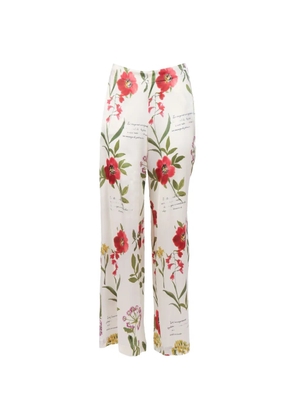 Shirtaporter floral-print palazzo trousers - Neutrals