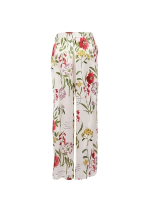 Shirtaporter floral-print palazzo trousers - Neutrals