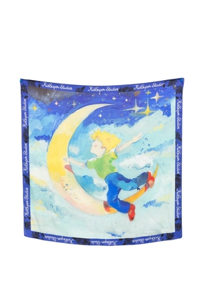 KidSuper moon-print scarf - Blue