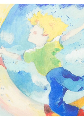 KidSuper moon-print scarf - Blue