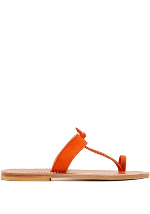 K. Jacques Ganges knot-detail thong sandals - Orange