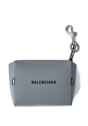 Balenciaga embossed logo key holder - Grey