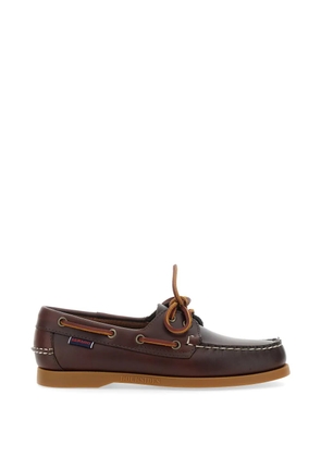 Sebago Docksides Portland Waxed leather boat shoes - Brown