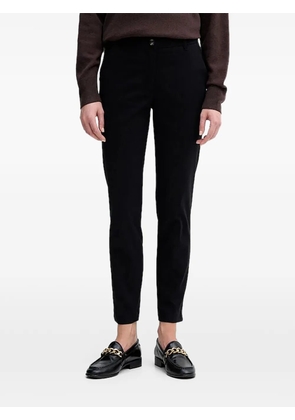 Sisley belt-loop trousers - Black