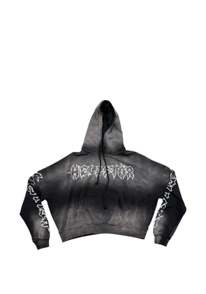 HELLSTAR Stars Shine graffiti-lettering hoodie - Grey