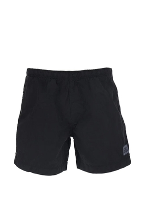 C.P. Company logo-patch swim shorts - Black