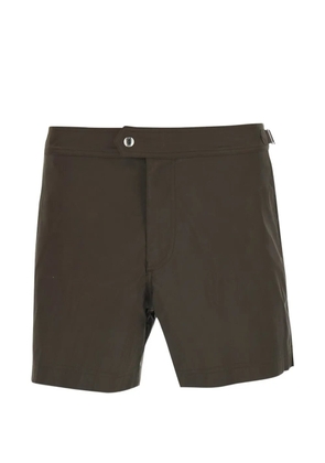 TOM FORD Micro Compact buckle-detail swim shorts - Brown