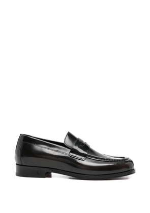 MORGILLO leather loafers - Black