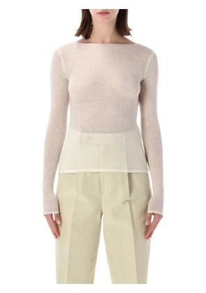 Auralee sheer cashmere sweater - Neutrals