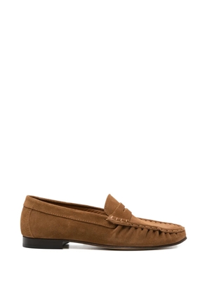 POEVE suede loafers - Brown