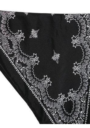 Cenere GB paisley-print silk scarf - Black