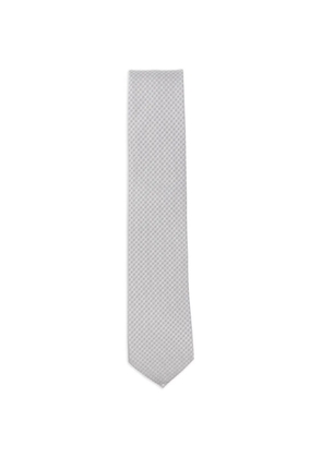 Errico Formicola patterned tie - Grey