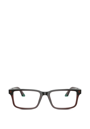 Emporio Armani rectangle glasses - Brown