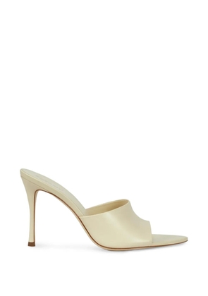 POTAMY pointed leather mules - Neutrals