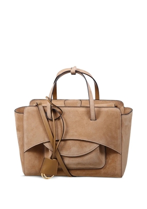 HIDESINS flap pocket tote bag - Neutrals