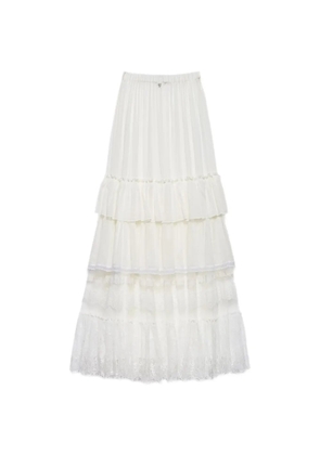 Aniye By ruffled lace maxi skirt - Neutrals