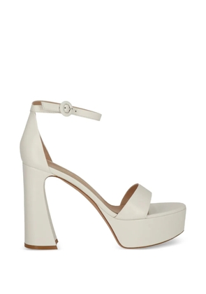 Gianvito Rossi platform buckle sandals - White