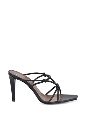 Giuseppe Zanotti knotted detail square toe mules - Black