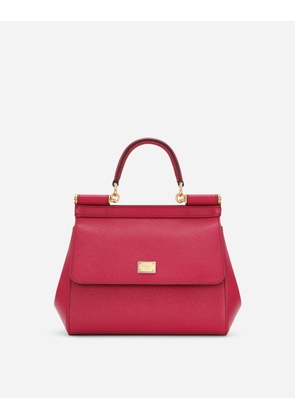 Dolce & Gabbana Medium Sicily Handbag - Woman Handbags Fuchsia Leather Onesize
