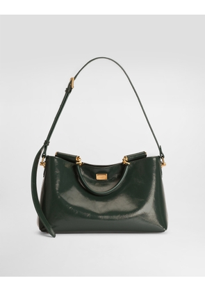 Dolce & Gabbana Medium Vittoria Calfskin Handbag - Woman Shoulder And Crossbody Bags Green Onesize