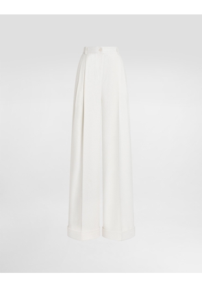 Dolce & Gabbana Cashmere Trousers - Woman Pants And Shorts White 46