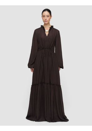 Lotus Textured Silk Dress - Regular / 32