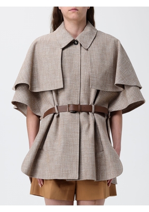 Coat MAX MARA Woman color Leather