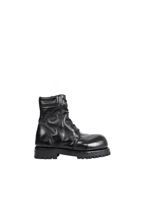 Moan 02  Leather Combat Boots