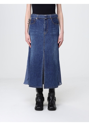 Skirt SACAI Woman color Blue