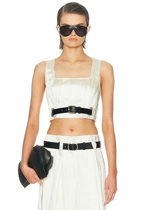 Sportmax Zigrino Top in Ivory - Ivory. Size 2 (also in ).